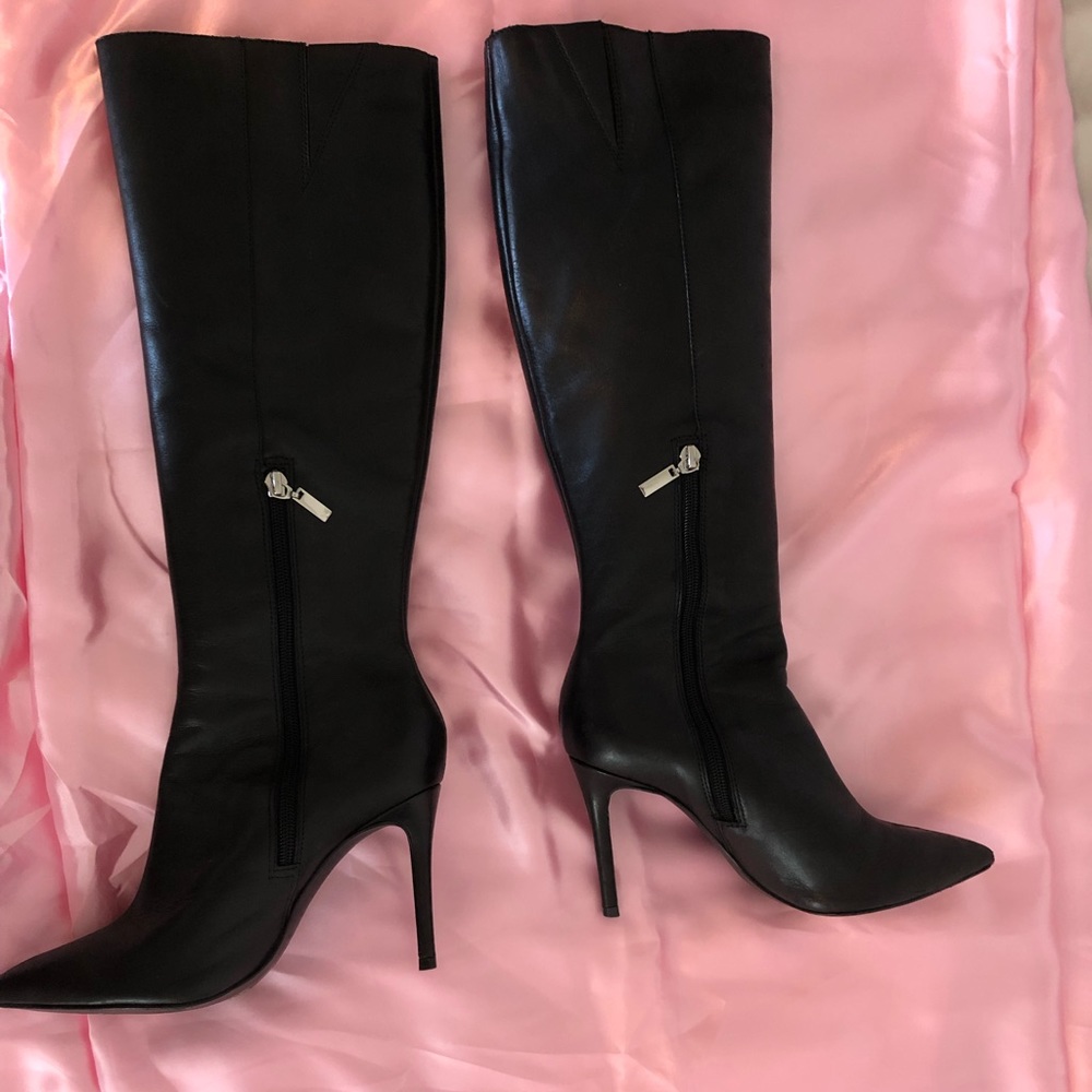 Leather boots